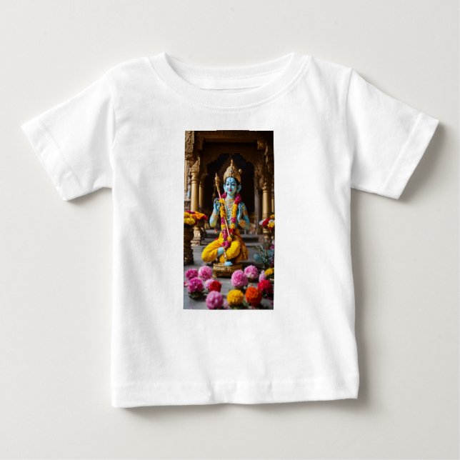 Celebrar la divinidad: Krishna Ji camisetas por es (Anverso)
