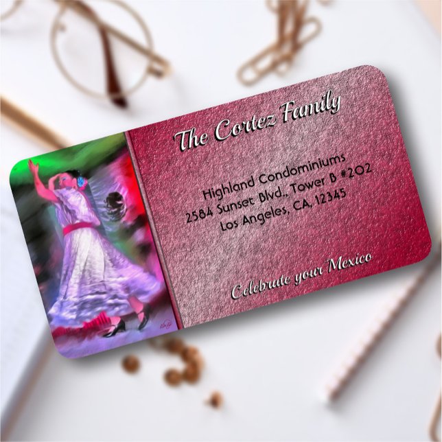 Celebrar la etiqueta de la dirección de bailarina  (Subido por el creador)