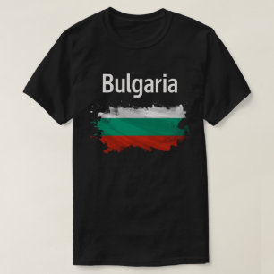 Celebrar la herencia búlgara Bandera camiseta