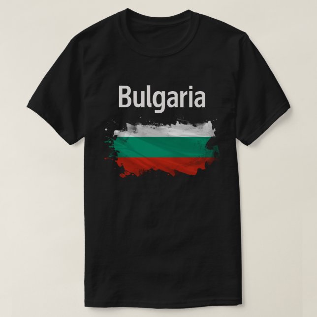 Celebrar la herencia búlgara Bandera camiseta (Diseño del anverso)