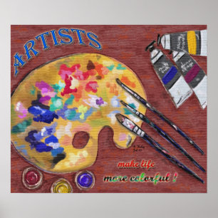 Celebrar la impresión de los artistas