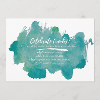 Celebrar la invitación de cumpleaños