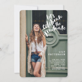 Celebrar la invitación de la fiesta de graduación