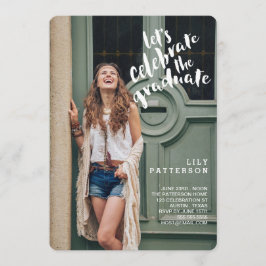 Celebrar la invitación de la fiesta de graduación