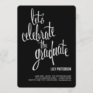 Celebrar la invitación de la fiesta de graduación