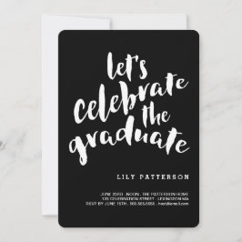 Celebrar la invitación de la fiesta de graduación