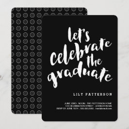 Celebrar la invitación de la fiesta de graduación
