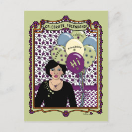 Celebrar la tarjeta postal de amistad