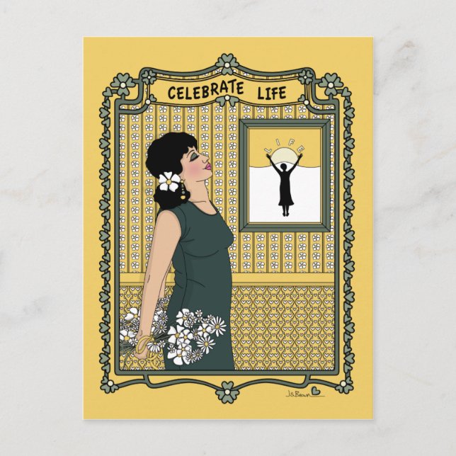 Celebrar la tarjeta postal Life_C_ (Anverso)