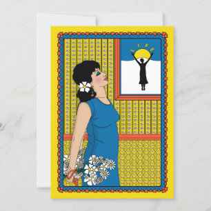 Celebrar la vida tarjeta en Si bemol 5"x7"