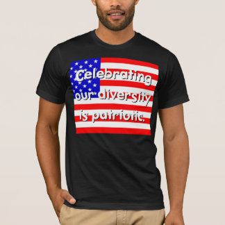Celebrar nuestra diversidad es una camiseta patrió
