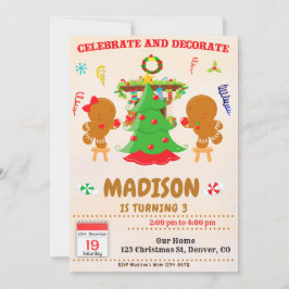 Celebrar y decorar la invitación de cumpleaños de 