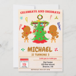 Celebrar y decorar la invitación de cumpleaños de 