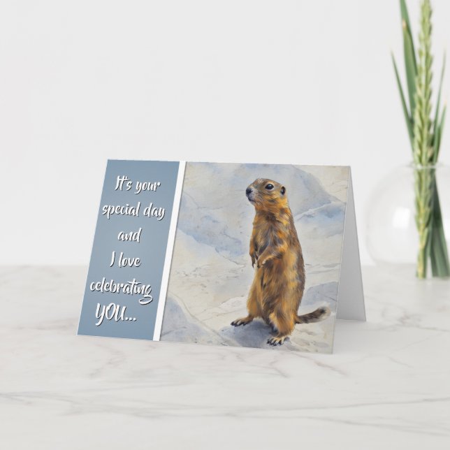 Celebraré cualquier cosa - Tarjeta de cumpleaños (Anverso)