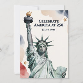 Celebrate America at 250 Patriotic Invitation