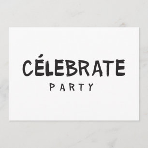 CÉLEBRATE FIESTA Invitación al cumpleaños Moda mod