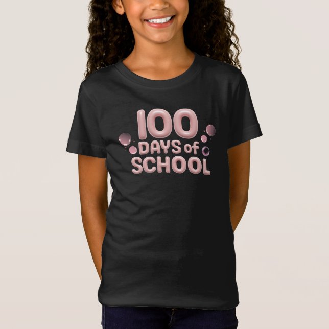 Celebration 100 Days of School Girls' Fine Jersey  (Anverso)