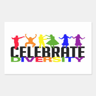 Celebre a los pegatinas de la diversidad