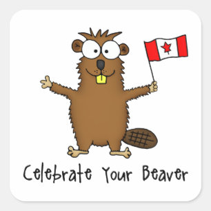 Celebre a sus pegatinas del castor