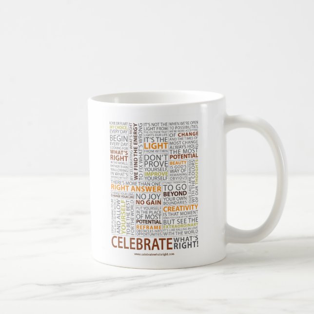 Celebre cuál es taza derecha (Derecha)