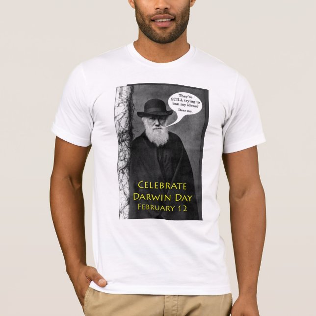 Celebre Darwin día la camisa del 12 de febrero (Anverso)