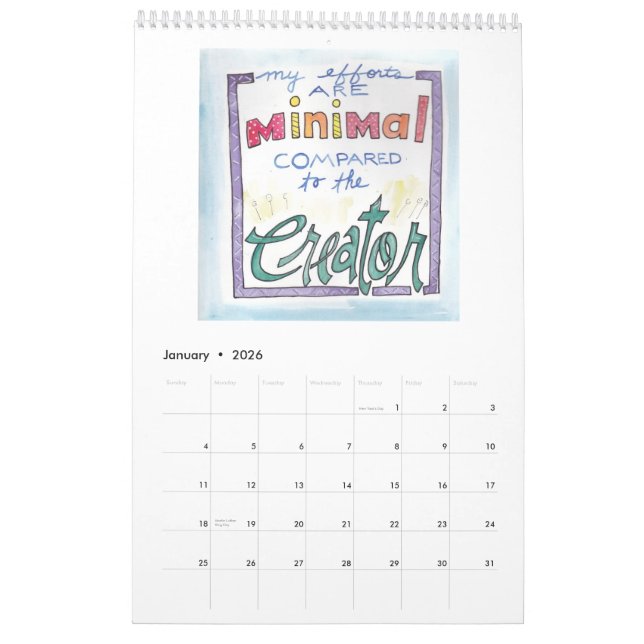 Celebre el calendario de la fe (Jan 2026)