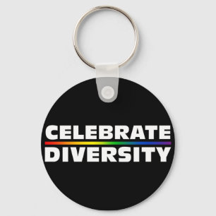 Celebre el llavero negro de la diversidad