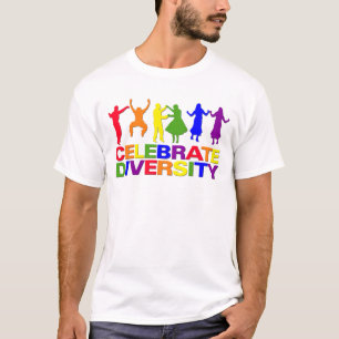 Celebre la camisa de la diversidad - elija el