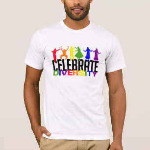 Celebre la camisa de la diversidad - elija el