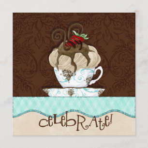 Celebre la invitación de la fiesta de cumpleaños