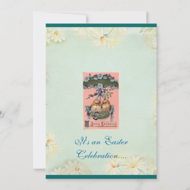 Celebre la invitación de Pascua (Anverso)