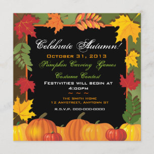 Celebre la invitación del otoño