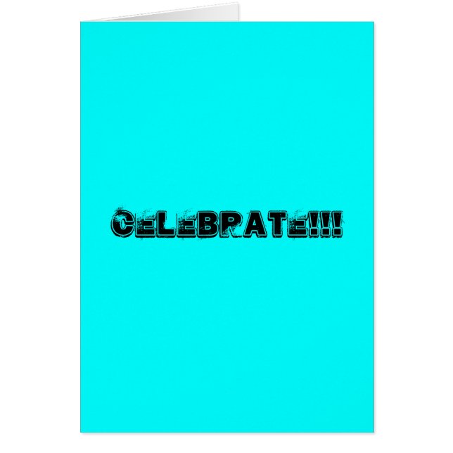 Celebre la tarjeta (Frente)