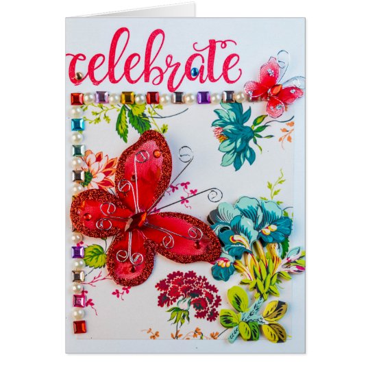 Celebre la tarjeta de felicitación