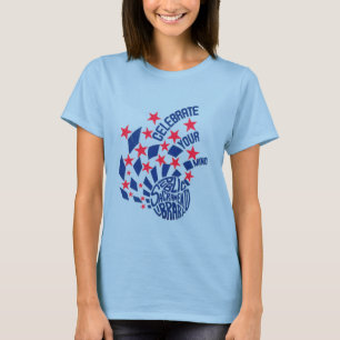 Celebre su camiseta de la mente