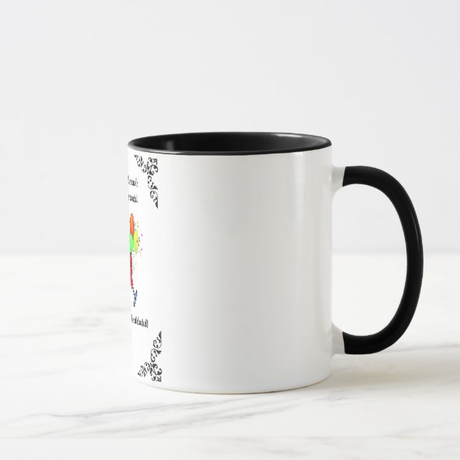 "CELÉBRELE" 11 onzas. TAZA DE CAFÉ DEL CUMPLEAÑOS (Derecha)