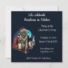 Celebremos a los Navidades en la invitación de oct