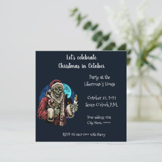 Celebremos a los Navidades en la invitación de oct
