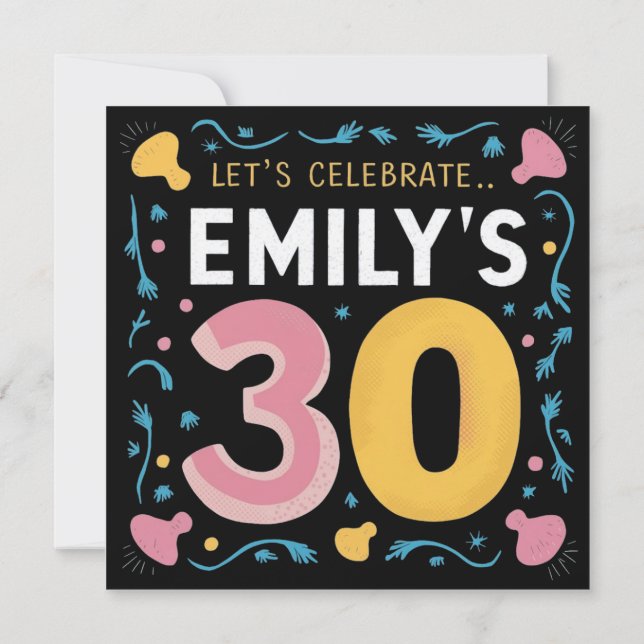 ¡Celebremos el Gran 30 de Emily! (Reverso)
