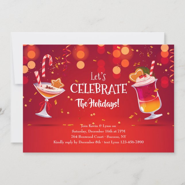 Celebremos la invitación de feriado (Anverso)