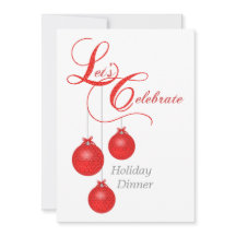 Celebremos la invitación de la cena de Navidad