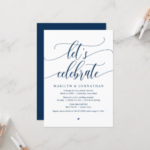 Celebremos la invitación de la fiesta de boda fuga