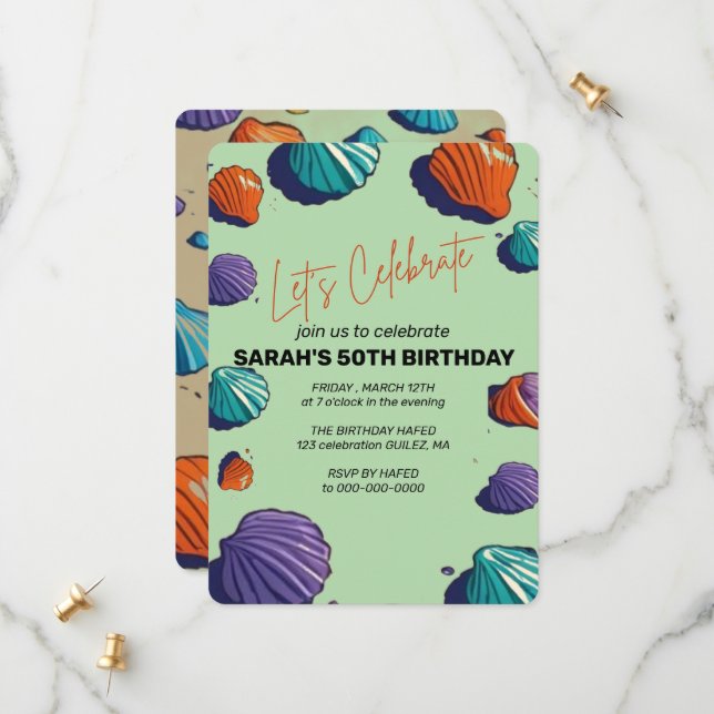 Celebremos la plantilla de invitación, Surp editab (Anverso/Reverso In Situ)