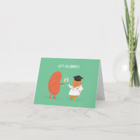 Celebremos la tarjeta de graduación de Médica.