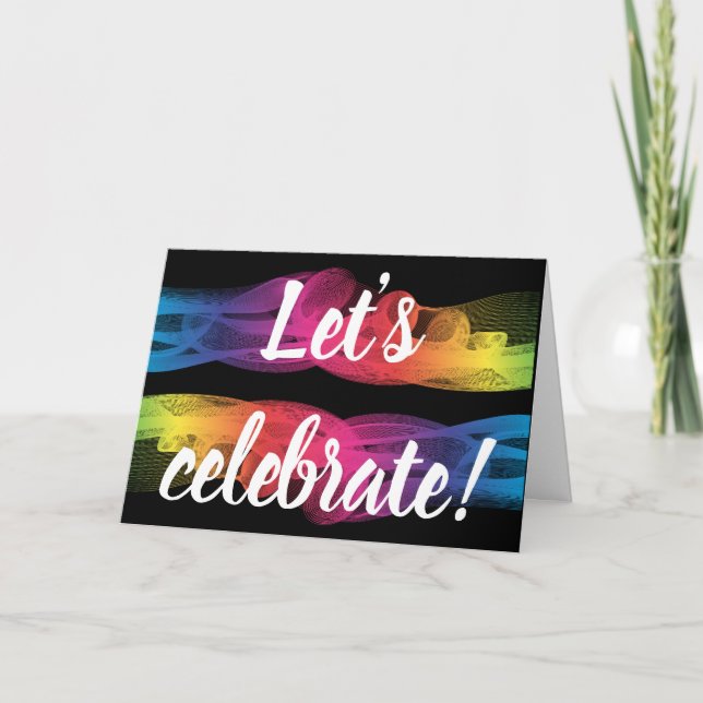 Celebremos la tarjeta de invitación (Anverso)