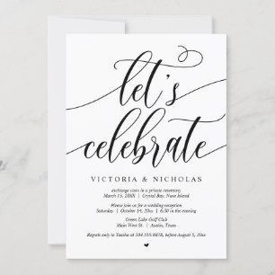 Celebremos la Tarjeta de Invitación para la Boda I