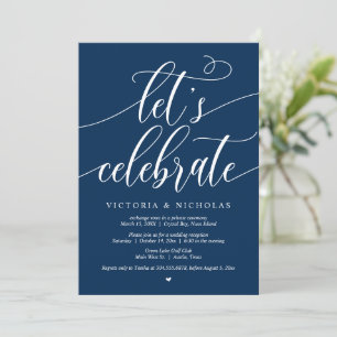 Celebremos la Tarjeta de Invitación para la Ceremo