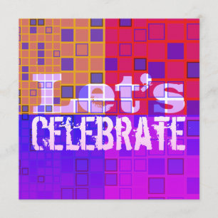 Celebremos toda la invitación del fiesta