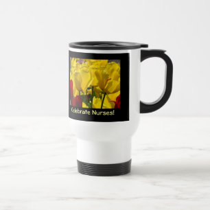 ¡Celebren a las enfermeras! Tazas de café con flor