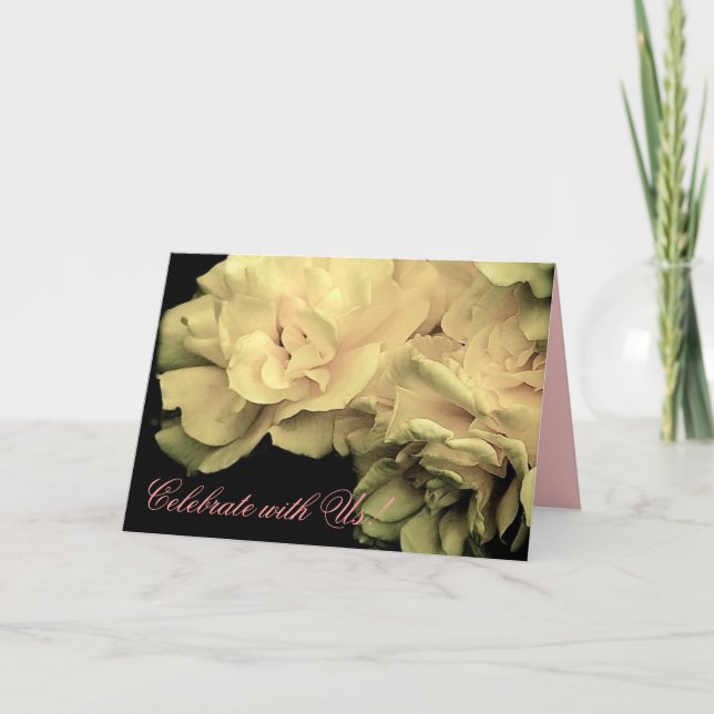 ¡Celebren con nosotros! Tarjeta de invitación para (Anverso)